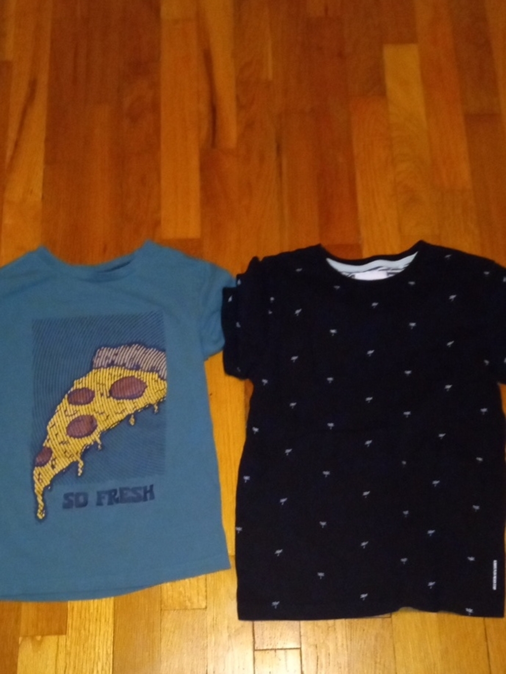 boys med short sleeve shirts, graphic tee and black with palm tree